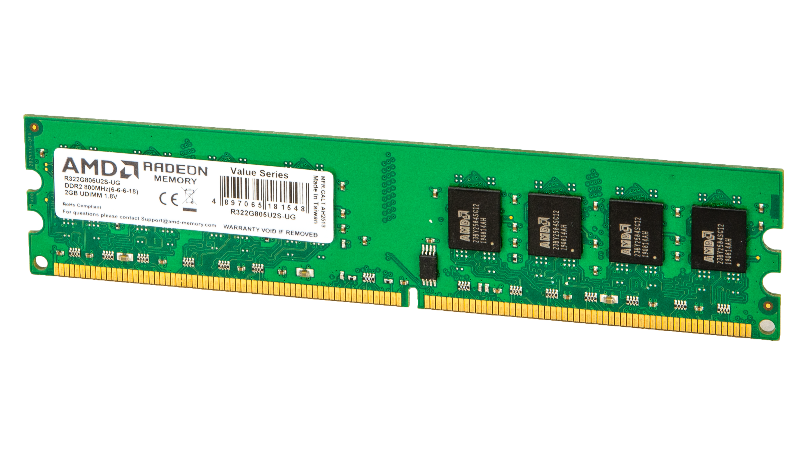 AMD Radeon DDR2 2GB 800MHz Long DIMM in Retail Package